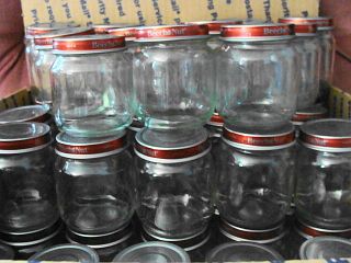 24 4oz Beechnut Empty gluefree Glass Baby food Jar Craft Candle 