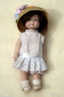   Engelbreit Porcelain Elspeth Doll by The Good Company Applause