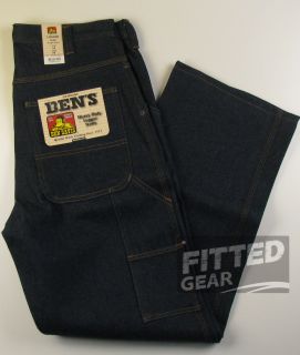Ben Davis Mens Heavy Duty Working Logger Jeans Indigo Blue Denim 