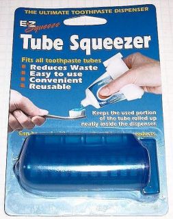 EZ Squeeze Toothpaste Tube Squeezer Blue New SEALED