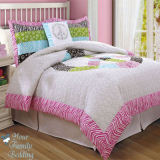   Sign Zebra Print Girl Teen Comforter Bedding Twin Full Queen