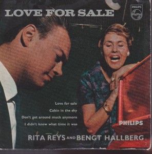 Rita Yes Bengt Hallberg on Philips Love for Sale Dutch Jazz Laminated 