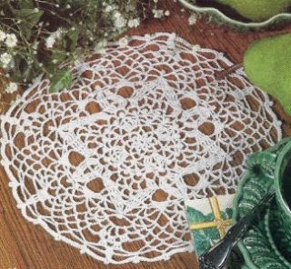 35D Crochet Pattern for Lovely Snowflake Look Doily Beginner Skills 