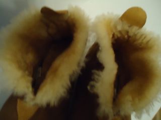 Ll Bean Women Shearling Moccasin Shoes Winter Booties Slippers Sz 9 
