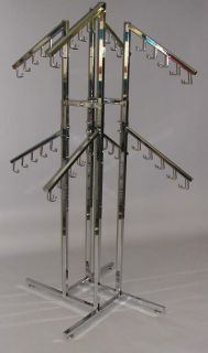 clothing rack for store display features eight 16 waterfall arms each 