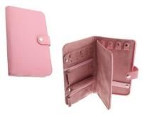 Belle Hop Pink Leather Jewelry Organizer 7696 Travel Case Holiday Gift 