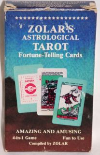 1983 Zolars Astrological Tarot Fortune Telling Cards