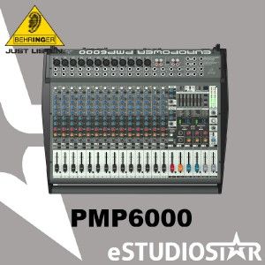NEW BEHRINGER EUROPOWER PMP6000 PMP 6000 1600W POWERED MIXER W 
