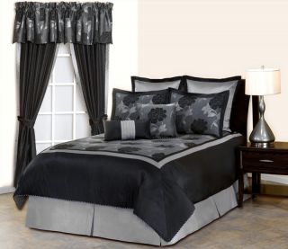 12pcs King Rosalyn Jacquard Bedding Bed in A Bag Set