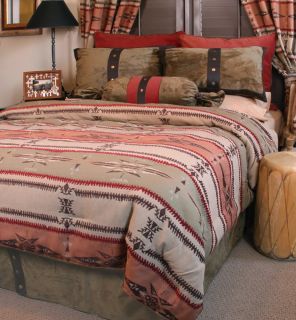Western Southwest Bedding Set Drapes Twin Queen King Rustic Cabin 