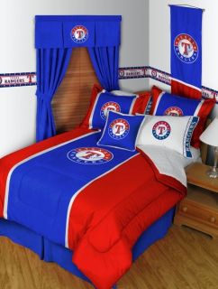 Texas Rangers 5 PC Queen Bed in A Bag w Comforter
