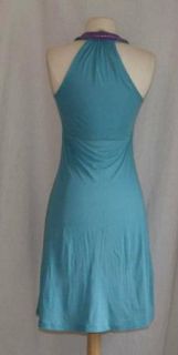 Rebecca Beeson Blue Babydoll Dress 2 XS Cotton Stretch