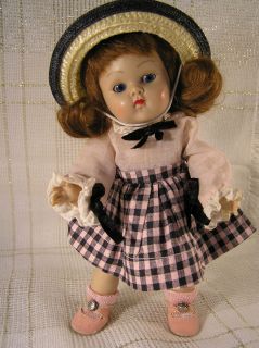    Vogue GINNY DOLL Strung BERYL w Tags Oil Cloth Shoes Lambskin Wig