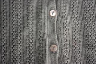 Belford Womens Dark Beige Button Down Collar Sweater Size Medium 100 