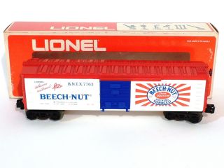 Lionel Trains 6 7703 Beechnut Tobacco BoxCar With Original Box Circa 
