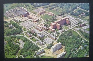 1964 MD BETHESDA NIH AERIAL VIEW NATIONAL INSTITUTE OF HEALTH POSTCARD 