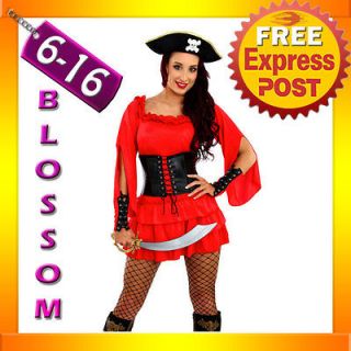 F12 Ladies Wench Swashbuckler Pirate Halloween Fancy Dress Party 
