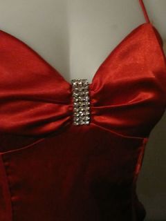   RED Short STRAPLESS/Spaghetti PARTY Holiday COCKTAIL DRESS Size 9/10