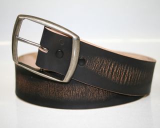   Neves Torch Distressed Leather Belt Black or Brown Made in USA