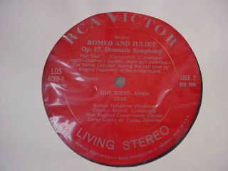 LP Box Set BERLIOZ/ROMEO & JULIET Boston Symphony Charles Munch RCA 