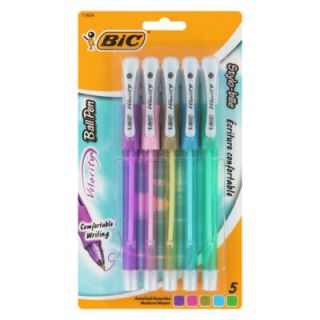  description 5 bic velocity assorted medium stick ballpoint pens bic 