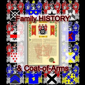   History Coat of Arms Family Crest 11x17 Bernier to Brinkman