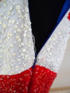 MIKE BENET PATRIOTIC GOWN*~*~*~*~EXTREMELY RARE & FABULOUS