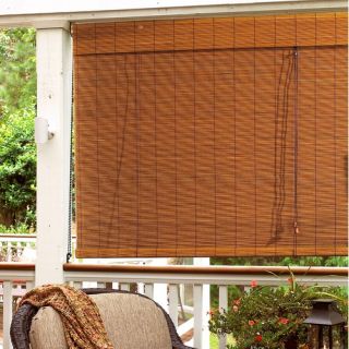Radiance Imperial Matchstick Bamboo Roll Up Blind with 6 Valance in 