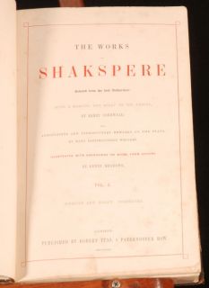 1843 Works of Shakspere Shakespeare Cornwall Engraving