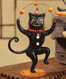 Bethany Lowe Halloween Juggling Black Cat JP1159