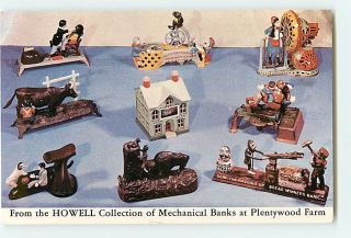 6053 Bensenville, Illinois IL Plentywood Farm Howell Mechanical Banks 