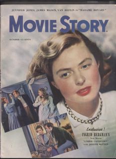 magazine movie story ingrid bergman james mason 1949 vintage magazine 