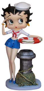 Betty Boop Sailor Pen Holder Collectible Large Figurine