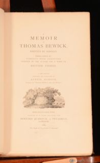 1885 87 5VOL Thomas Bewicks Works Memorial Edition Birds Fables 