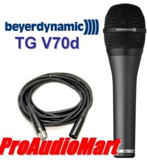 Beyerdynamic TG V70D Dynamic Vocal Microphone Bonus Mic Cable New Free 