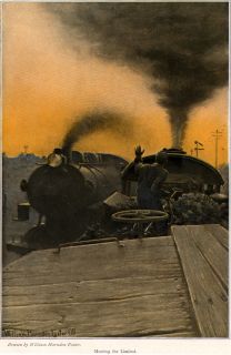 1910 William Harnden Foster Steam Engines Trains Color Plates 