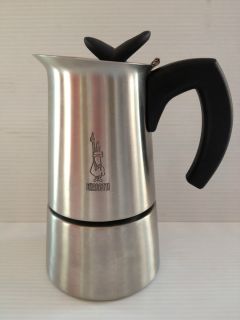 BIALETTI Musa 6 cup Coffee ESPRESSO MAKER Brushed Stainless Steel 