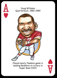 Football Playing Cards For Washington Redskins Fans Includes