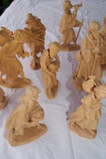 Anri Wooden Nativity Figurines Bernardi 17 Pieces 8