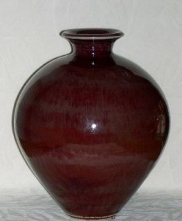   Oxblood Reduction Glaze Vase by Berndt Friberg for Gustavsberg