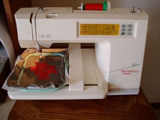 BERNINA DECO 600 EMBROIDERY MACHINE 3 Hoops Working condition with 