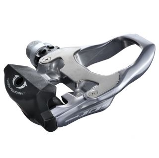   2012 Shimano 105 SPD SL PD 5700 Road Pedals Silver with Cleats