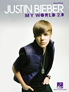 JUSTIN BIEBER   MY WORLD 2.0   EASY PIANO   SHEET MUSIC SONG BOOK