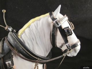 Beswick Dressed Horse Figurine 818 Shire Mare in Grey Harnessed Horses 