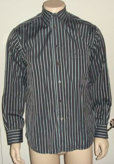 Billy Reid Mens Dress Button Front Shirt Striped Size M