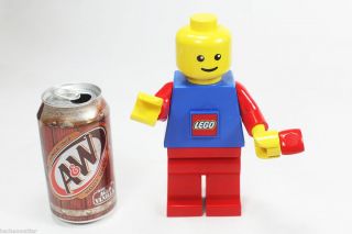 BIG LEGO DYNAMO FLASHLIGHT Man figure Crank Up POWER kids toy