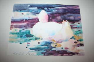 Charleston Artist Betty Anglin Smith Watercolor Signed
