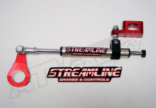 Billetanium 7 Way Steering Stabilizer Red Honda TRX250R TRX 250R 86 87 