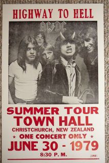 highway to hell ac dc summer tour poster time left