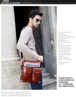 Fashion New Mens New Genuine Leather Messenger Shoulder Bags A177 